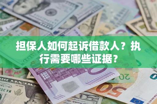 武汉担保人如何起诉借款人？执行需要哪些证据？