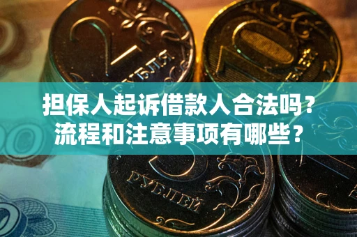 武汉担保人起诉借款人合法吗？流程和注意事项有哪些？