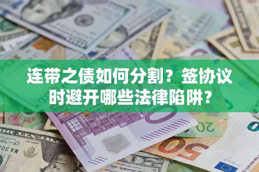 武汉连带之债如何分割？签协议时避开哪些法律陷阱？