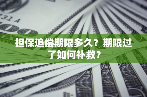 武汉担保追偿期限多久？期限过了如何补救？