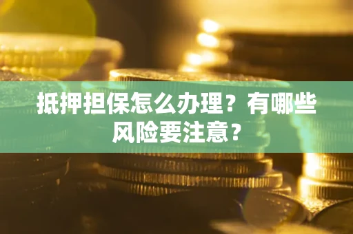 武汉抵押担保怎么办理？有哪些风险要注意？
