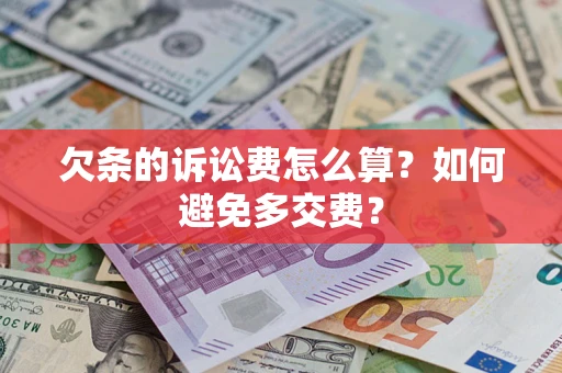 武汉欠条的诉讼费怎么算？如何避免多交费？