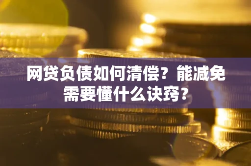 武汉网贷负债如何清偿？能减免需要懂什么诀窍？