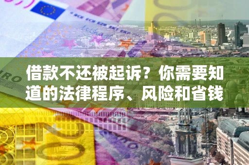 武汉借款不还被起诉？你需要知道的法律程序、风险和省钱技巧