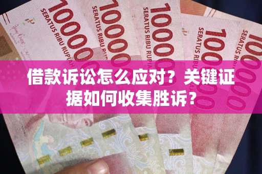 武汉借款诉讼怎么应对？关键证据如何收集胜诉？